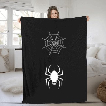 Discover The Spider Descend From Nest Fleece Blankets