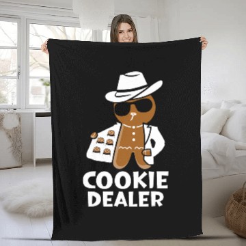 Discover Funny Cookie dealers Gingerbread Baseball Tees Fleece Blankets