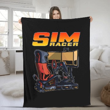 Discover Sim Racer Sim Racing Games Driving Simulator Gamer Baseball Tees Fleece Blankets
