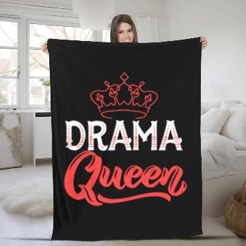 Discover Drama Queen Design Actor Acting And Theatre Baseball Tees Fleece Blankets