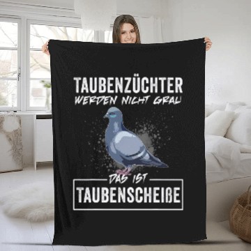 Discover Pigeon breeders are not grey pigeon breeding Fleece Blankets