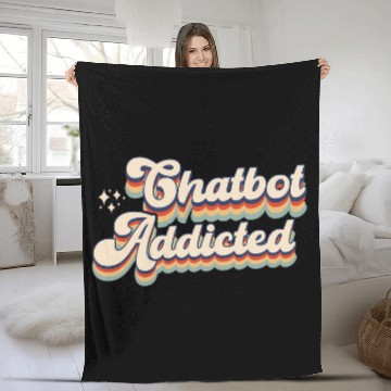 Discover Funny AI Chatbot Language Model Artificial Intelligence Zip Fleece Blankets