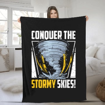 Discover Meteorologist Storm Chasing Storm Hunter Tornado Chaser Baseball Tees Fleece Blankets