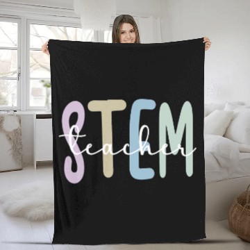 Discover STEM Teacher Science Technology Engineering Math Zip Fleece Blankets