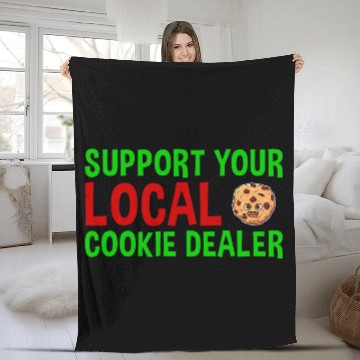 Discover Baking Support Your Local Cookie dealers Cookie Fleece Blankets