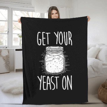 Discover Baker Sourdough Starter Bread Yeast Baking Baseball Tees Fleece Blankets