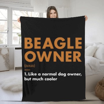 Discover Dog Beagle Owner Definition Fleece Blankets