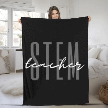 Discover STEM Science Technology Engineering Math Teacher 22 Fleece Blankets