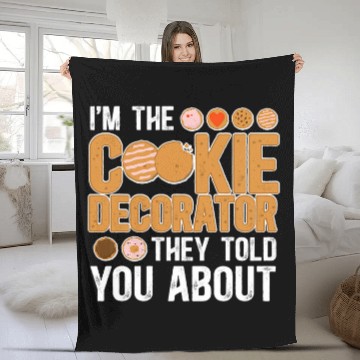 Discover Im The Cookie Decorator Cookie Decorating Cookie Artist Baseball Tees Fleece Blankets