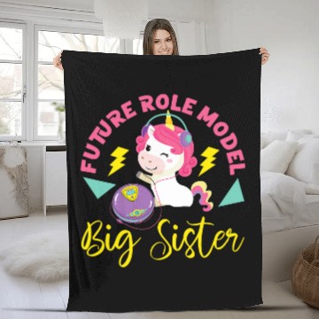 Discover Future Role Model Big Sister Baseball Tees Fleece Blankets