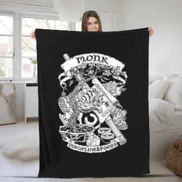 Discover Fantasy RolePlaying Game RPG Monk Baseball Tees Fleece Blankets