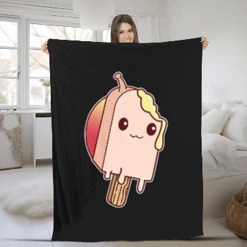 Discover Popsicle Snail Dripping Ice Cream Lovers Baseball Tees Fleece Blankets