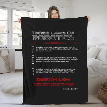 Discover THREE LAWS OF ROBOTICS 2THE ZEROTH LAW Baseball Tees Fleece Blankets