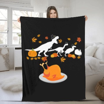 Discover roasted Turkey TRexs Evolution Poultry Fall turkey pilgrim Zip Fleece Blankets