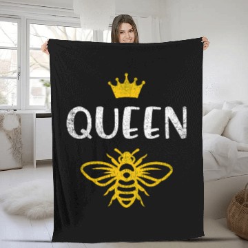 Discover Queen Bee Crown Bee Keeper Outfit Beekeeping Fleece Blankets