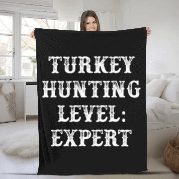 Discover Turkey Hunting Season Funny Hunter Baseball Tees Fleece Blankets