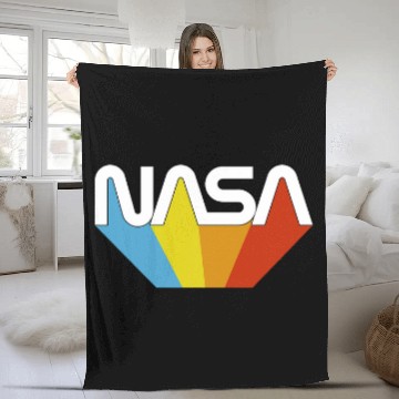 Discover Lacrosse Gift NASA Worm Logo vintages Retro Baseball Tees Fleece Blankets