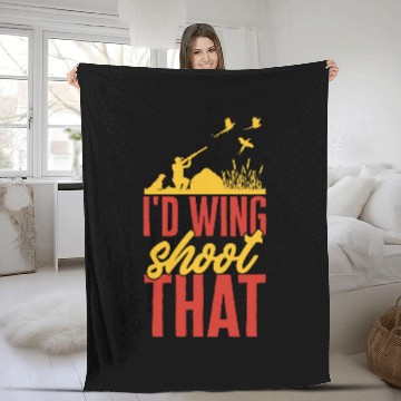 Discover Pheasant Hunting Id Wing Shoot That Upland Bird Hunting Fleece Blankets