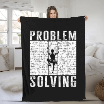 Discover Problem Solving Math Bouldering Climber Rock climbing Mounta Baseball Tees Fleece Blankets