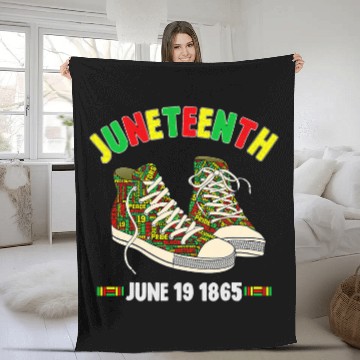 Discover Juneteenth June 19 1865 Black AfricanAmerican Independence Fleece Blankets