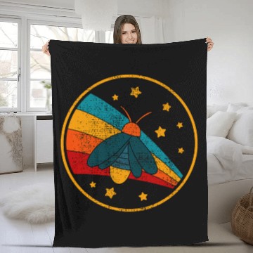 Discover vintages Fireflies Lightning Bugs GlowWorm Fleece Blankets