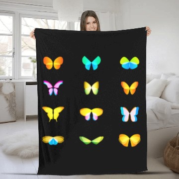 Discover Modern Abstract Butterfly Insect Animal Pattern Art Baseball Tees Fleece Blankets