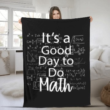 Discover math teacher nerd student its a good day to do math Fleece Blankets