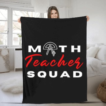 Discover Math Teacher Squad Mathematics Crew Team Man Woman Student Fleece Blankets