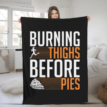 Discover Turkey Trot Burning Thighs Before Pies Turkey Running Baseball Tees Fleece Blankets