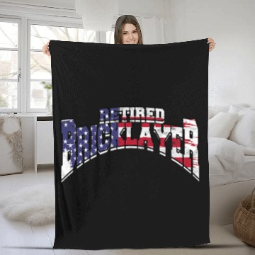 Discover Brick Layer Union Bricklayer Union Retired Bricklayer 2 Fleece Blankets