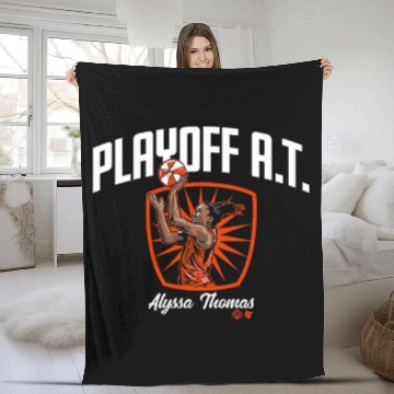 Discover Playoff AT Alyssa Thomas Connecticut Basketball Fleece Blankets
