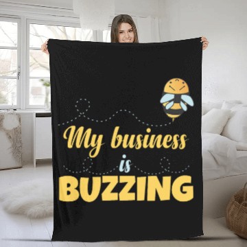 Discover Honey Beekeeper Hive Fleece Blankets