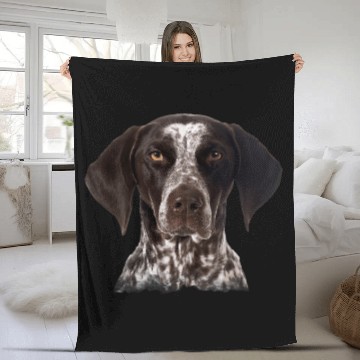 Discover Funny Face German Shorthaired Pointer Dog Pet Lover Baseball Tees Fleece Blankets