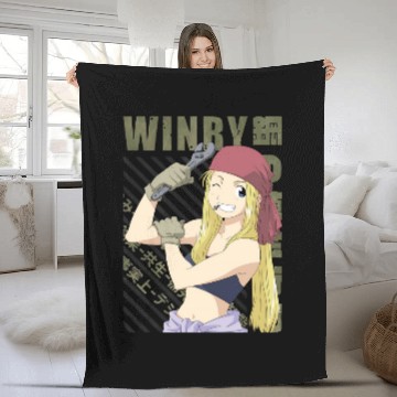 Discover Fullmetal Alchemist - Winry Rockbell Fleece Blankets