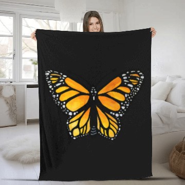Discover Monarch Butterfly Art 3 Fleece Blankets
