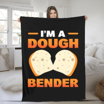 Discover Homemade Bread Storage Funny Baker Fleece Blankets