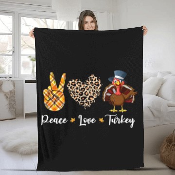 Discover peace love thanksgiving gobble turkey thanksgiving Baseball Tees Fleece Blankets