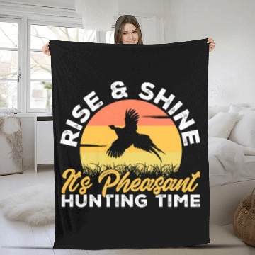Discover Pheasant Hunting Retro vintages Upland Bird Hunting 21 Baseball Tees Fleece Blankets