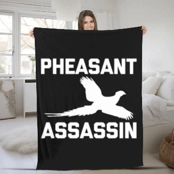 Discover Pheasant Assassin 2funny pheasant hunting gift hunter Fleece Blankets
