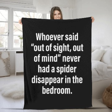 Discover Lacrosse Gift Never had a spider disappear funny Fleece Blankets