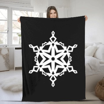 Discover Pattern Of A Snowflake Nr 4 Zip Fleece Blankets