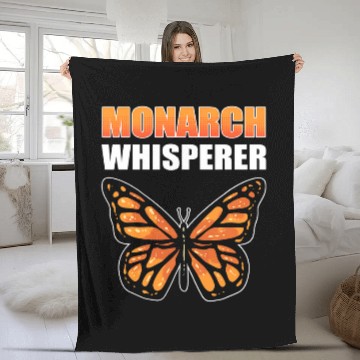 Discover Monarch Whisperer Monarch Butterfly 21 Fleece Blankets