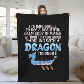 Discover Paddling Training in a Dragon Boat Design Baseball Tees Fleece Blankets