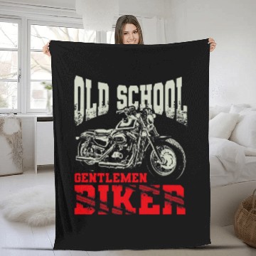Discover Mens Old School Gentlemen Biker Motorcycle Fleece Blankets