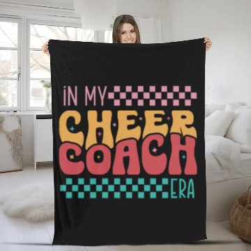 Discover In My Cheer Coachs Era Funny Cheer Coach Baseball Tees Fleece Blankets