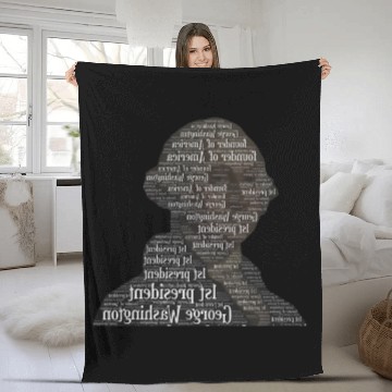 Discover I love the 1st president George Washington Fleece Blankets
