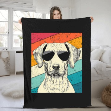 Discover Retro vintages Rhodesian Ridgeback with Sunglasses Dog Lovers Baseball Tees Fleece Blankets