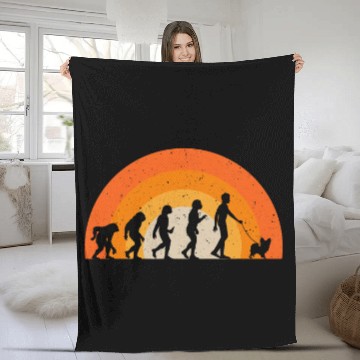 Discover Papillon Dog Cool Evolution Fleece Blankets