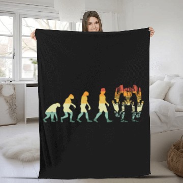 Discover Robot Evolution Robotics Engineer Artificial Intelligence Fleece Blankets