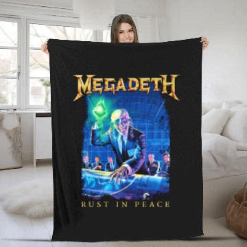 Discover Megadeth Rust In Peace Tracklist Fleece Blankets